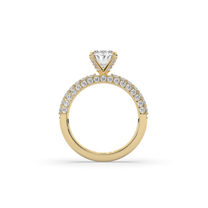 0.5Ct <b>CUSHION</b> Cut Lab Grown Diamond <b>Ring</b> 925 Silver Gold Unique Style Lightweight Engagement <b>Ring</b> for Women - Product Image 3