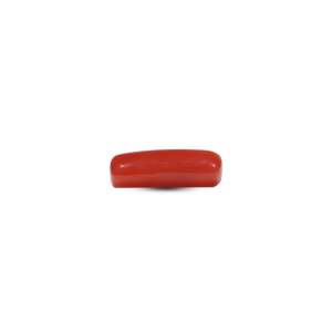 Natural Red Coral Oval Cabochon 5.85 Carat Loose Gemstone for Fine Jewelry - Product Image 3