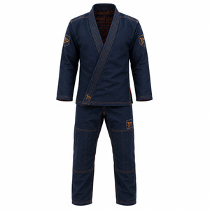 Kimono de BJJ para Adultos, Unisex, Color Negro Oscuro, 100% Algodón, Ligero, Transpirable, Tela de 240g, Duradero, Corte Regular, Ropa de Artes Marciales - Product Image 1