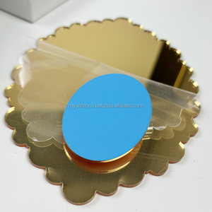 Cartes de mariage personnalisées en film acrylique doré effet miroir, vierges, créatives, pour signalisation de table, impression numérique, cartes de vœux - Product Image 4