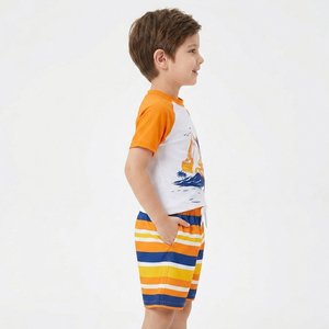 Children's Boys Sublimation MMA BJJ <b>Compression</b> Long Sleeve Rash Guard Yoga Set Breathable Quick Dry UPF50+ Eco-Friendly T-<b>Shirt</b> - Product Image 3