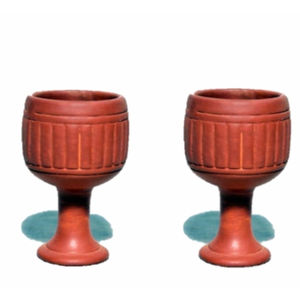Copa de Vino Desechable Ecológica de Terracota Clásica - Product Image 1