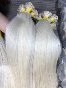 Extensiones de Cabello con Punta I, Punta V y Punta Plana, 100% Cabello Vietnamita de un Solo Donante, Super Doble Trama, 60 cm, Puntas Gruesas, Cabello Humano - Product Image 5