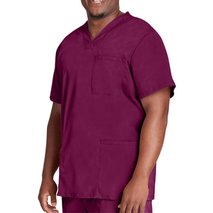 DANZILO High Quality Custom Logo Men's <b>Scrub</b> Suits Sets Solid Color Woven Quick Dry Breathable <b>Plus</b> <b>Size</b> Outdoor Hospital Use - Product Image 3