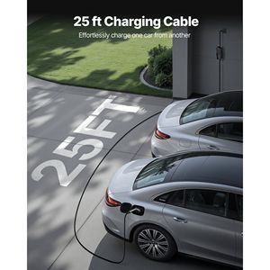 Cargador ajustable de 16 amperios Nivel 1 y 2 EV, Cable de 25 pies, estación de carga portátil para coche doméstico, adaptador NEMA 6-20P 5-15 SAE J1772 EV - Product Image 4