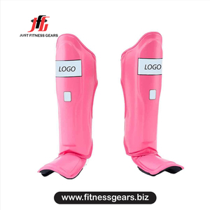 JUST FITNESS GEARS - Protectores de Espinilla de PU Rosa para Entrenamiento de Taekwondo, Equipo de Artes Marciales Unisex y Duradero - Product Image 3