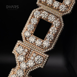 Colgante Personalizado con Letra y Nombre, Joyería Iced, Plata de Ley 925, Chapado en Oro de 18K, Moissanita VVS, Lujo Hip Hop, Dijes Iced Verticales - Product Image 3