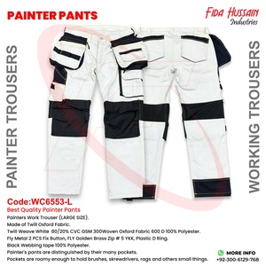 Chất Lượng Cao Quần Cho Người Lao động Tùy Chỉnh Bán Buôn Họa Sĩ Quần Trong Twill Oxford Vải 100% Polyester - Product Image 6