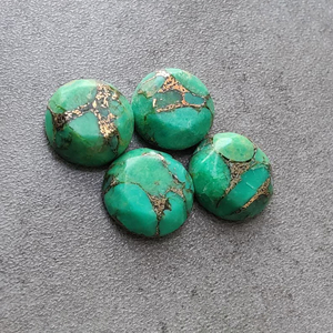 Turquesa Verde Natural AAA+ con Corte Facetado y Calibrado, Piedra de Matriz para Joyería, Todos los Tamaños Disponibles - Product Image 6
