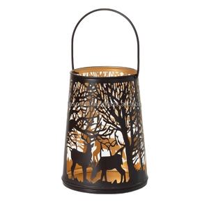 Portavelas de bucle artístico Portavelas creativo con panel de espejo con linterna elegante Los mejores portavelas de metal de Australia - Product Image 1