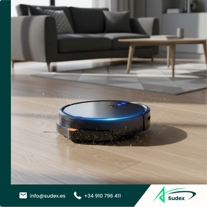 หุ่นยนต์ดูดฝุ่นถูพื้น Sudex D3-001 ควบคุมผ่านแอพ WiFi และสั่งงานด้วยเสียง Alexa แรงดูด 2000Pa ชาร์จเองได้ ใช้ได้กับขนสัตว์เลี้ยงและพื้นแข็ง เหมาะสำหรับบ้าน - Product Image 1