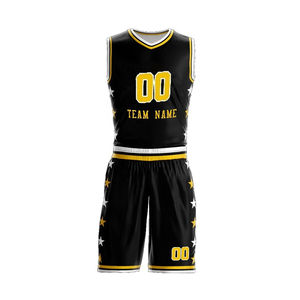 Uniforme de Baloncesto Sublimado Personalizado al por Mayor Directo de Fábrica, 100% Poliéster, Absorbente de Humedad, Anti-UV, de Secado Rápido - Product Image 5