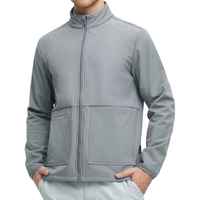 Veste Softshell Homme SPORTS CODE en Toile Décontractée Coupe-Vent Thermique Respirante Légère pour Sport et Activités de Plein Air Hiver Col Montant