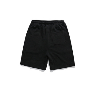 Shorts d'été en coton pour hommes, personnalisables avec logo, couleur unie, écologiques, respirants, séchage rapide, avec cordon de serrage, vente en gros - Product Image 1