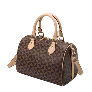 Sac Boston en cuir PU de haute qualité, imprimé, pour femme, sac à bandoulière, sacs de créateurs de marques célèbres, sac à main de luxe, grand modèle - Product Image 2