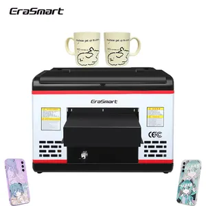 EraSmart A3桌面杯卡亚克力瓶手机套印刷迷你喷墨发光二极管平板紫外打印机