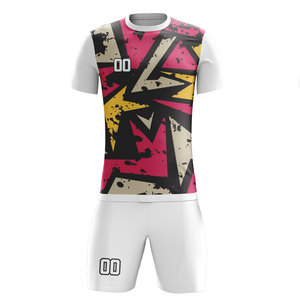 Maillot de football professionnel 100 % polyester, séchage rapide, respirant, anti-humidité, tenue d'équipe - Product Image 1