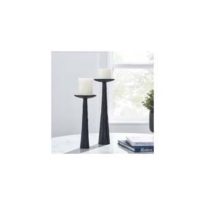 Ensemble de 2 bougeoirs noirs hauts pour décoration intérieure - Product Image 5