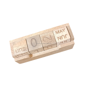 Calendario Numérico de Adviento de Bloques de Madera Hechos a Mano, Calendarios de Escritorio de Madera de Alta Calidad al Mejor Precio para Decoración del Hogar y la Oficina - Product Image 5