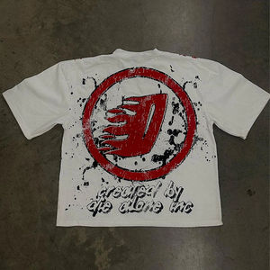 T-shirts Boxy Imprimés Homme de Haute Qualité OEM, Coton Respirant, Personnalisables - Product Image 5