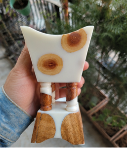 Quemador de Incienso de Resina y Madera Ecológico, Duradero y de Lujo, Hecho a Mano, Decorativo para el Hogar, Meditación y Oración - Product Image 3