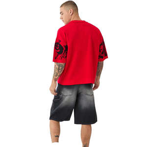 Pantalones Cortos de Mezclilla Casuales y Holgados de Estilo Urbano Vintage para el Trabajo - Product Image 6