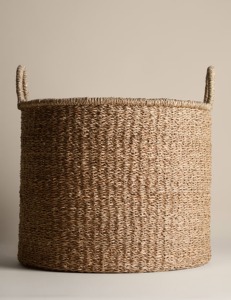 Seagrass <b>Large</b> Round Tall Storage <b>Basket</b> Handmade Storage <b>Basket</b> Wholesale eco-friendly Made in Vietnam - Product Image 4