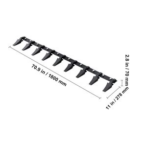 Benna per Trattore a 72 Denti per Carichi Pesanti, 9 Denti con Capacità di Carico di 4560 Libbre, Bullone per Skidsteer Serie 9000 - Product Image 6