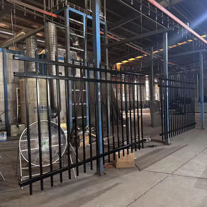 Wholesales Galvanized Steel Fence Panel High Security Anti Climb Ornamental Temporary Horizontal Slat Durable Smooth Customized - Product Image 6