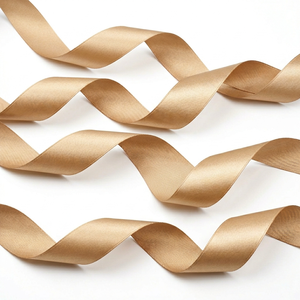 Cinta de Satén de una Cara de 25 mm Color Champán de Neelkamal Industries para Envolver Regalos Elegantes, Lazos de Boda y Decoración de Empaques - Product Image 1