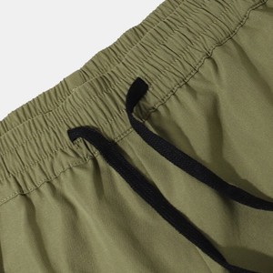 Pantalones Cortos Casuales de Lona para Hombre Stray Beats, Cintura Media Elástica, Transpirables, de Secado Rápido, con Bolsillo Frontal Sólido y Logotipo Estampado - Product Image 3