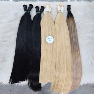 ผมแท้ GUGU HAIR สีดำตรงแบบไม่ผ่านการรีมี่  100% ผลิตจากเวียดนาม น้ำหนัก 100 กรัม ความยาว 26 นิ้ว สีบลอนด์ 613 คุณภาพสูง - Product Image 1