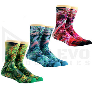 Custom Sublimation <b>Socks</b> Blank White <b>Polyester</b> Crew <b>Socks</b> for Heat Transfer Printing Personalized Design Unisex Daily Wear - Product Image 3