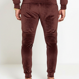 Conjunto de Sudadera con Capucha y Pantalones Deportivos de Felpa para Hombre, Talla Grande, Manga Larga, Hombros Caídos, Corte Holgado, Traje Deportivo de Invierno - Product Image 4