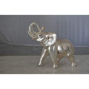 Estatua Clásica de Elefante de Aluminio con Superficie Pulida, Ideal para Decoración del Hogar y Diseño de Interiores con Temática Cultural - Product Image 6