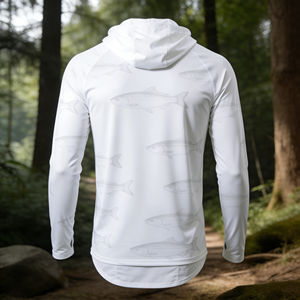 Chaqueta de Pesca, Chaqueta con Capucha Forrada de Forro Polar, Resistente al Agua y al Viento, con Múltiples Bolsillos, Equipo para Actividades al Aire Libre - Product Image 2