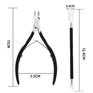 Pince à cuticules de luxe en acier inoxydable robuste à prix de gros, lame droite et aiguisée, manche ergonomique, outil de manucure professionnel pour salon - Product Image 4