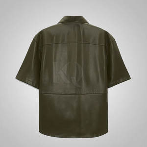 Chemises en cuir de luxe pour hommes Tissu doux et confortable Matière de qualité supérieure Idéal pour le bureau, les occasions décontractées et l'usage quotidien - Product Image 2