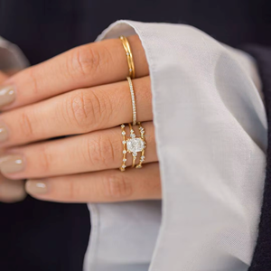 IGI Lab Grown Cushion Cut Diamond Vintage 14k White Gold Engagement Wedding <b>Ring</b> Unisex Prong Setting Party-Worthy Anniversary - Product Image 1