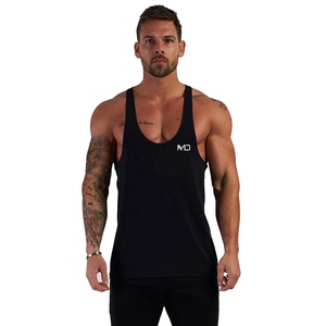 Custom Manufacturer Premium Cotton Mens Tank Top Loose Fit Fitness Mens Undershirts Sleeveless Plain Color Mens Tank Top - Product Image 5