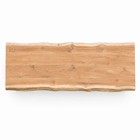 Banc de bar en bois massif sur mesure, de luxe artistique et moderne, avec plateau à bords naturels, pour comptoir haut, extérieur, maison, bar, pub, café, restaurant