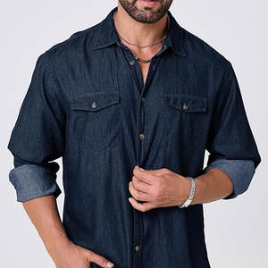 Chemise de travail à manches longues pour homme, durable et fonctionnelle, avec deux poches poitrine, pour un usage professionnel et décontracté - Product Image 2