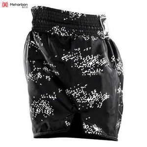 Pantalones Cortos de Kick Boxing Sublimados en Poliéster para Hombre y Mujer, Shorts de Muay Thai Personalizados para Venta al Por Mayor - Product Image 6