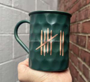 Taza de cobre grande moderna artesanal de diseño moderno hecha por Tayyab Handicraft - Product Image 2