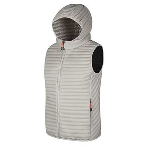 Chaleco Acolchado con Capucha para Hombre, Ligero, Sin Mangas, Cortavientos, Color Sólido, Cuello Alto, Cierre de Cremallera, para Otoño - Product Image 2
