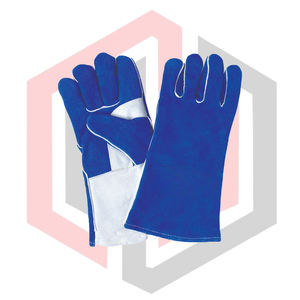 Guantes de Soldadura MIG de Cuero Resistentes, con Puño Tejido, Antiestáticos, Antivibración, 16 Pulgadas de Largo, 7 oz de Grosor - Product Image 1