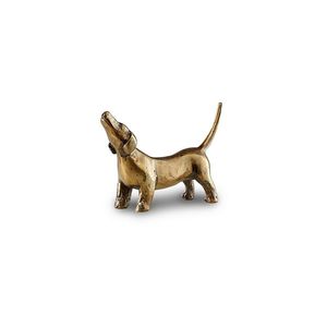 Statue de chien élégante en laiton faite à la main pour la décoration intérieure moderne, la présentation sur table et l'accent décoratif des hôtels - Product Image 4