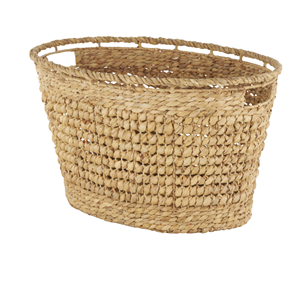 Eco-Friendly Price Water Hyacinth <b>Basket</b>, Hand Woven <b>Storage</b> Hamper With Handle Premium Handcrafted Home Decor From Vietnam - Product Image 1