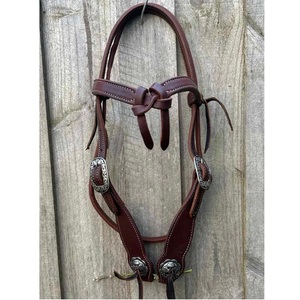 High Quality Genuine Leather/Synthetic Leather Customizable Western Horse Bridle for Riding Equestrian Use OEM Service Custom - Product Image 5