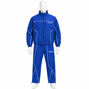 Ensemble de survêtement unisexe sportif d'été 2-en-1 à motif léopard avec coupe-vent à capuche, respirant, léger et coupe ample 100 % nylon - Product Image 4